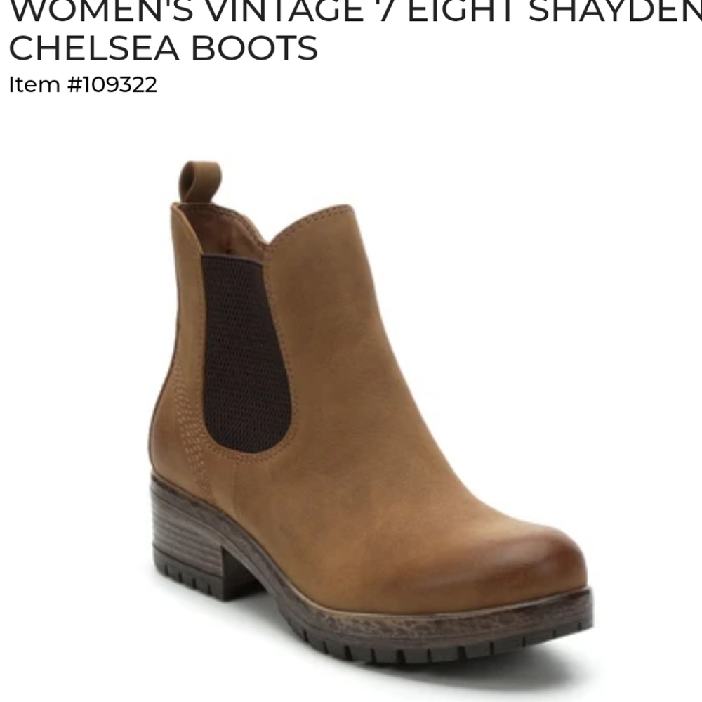 Brown Chelsea Boots Size 9